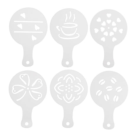 Šablona zdobicí na kávu ORION 6ks