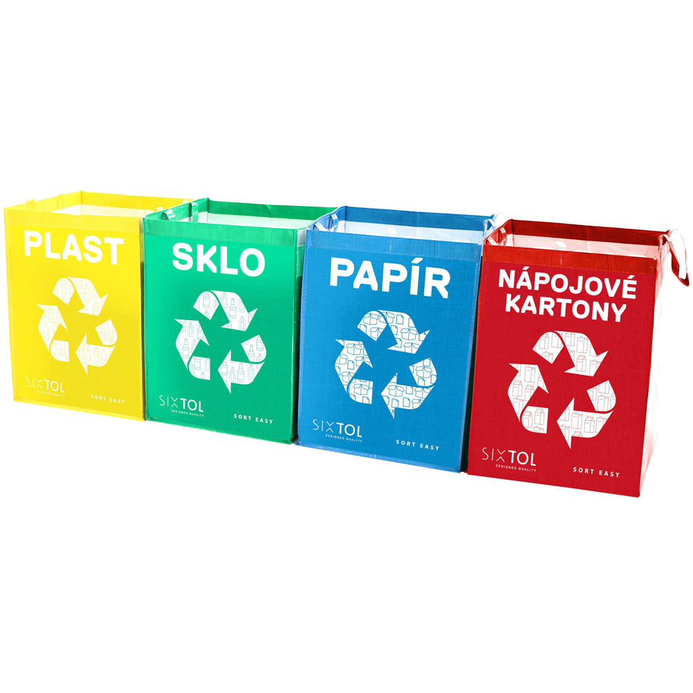 Sada tašek na tříděný odpad SIXTOL Sort Easy 4 Carton 4x36l