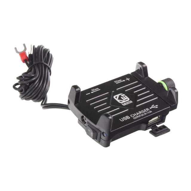 Držák telefonu na kolo/motocykl STU r12usb s USB nabíječkou