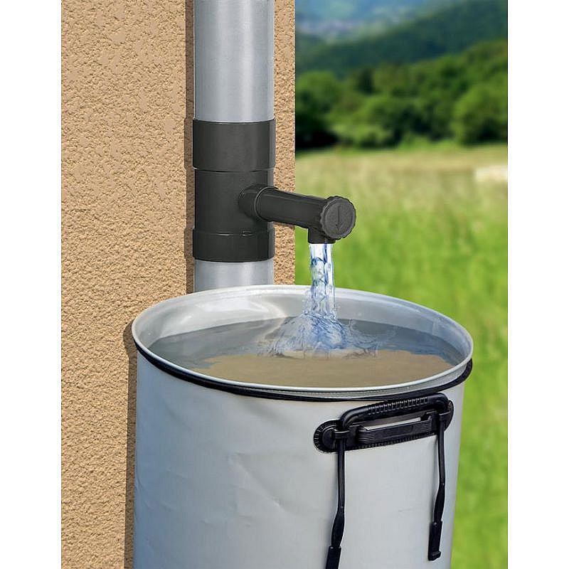Sběrač dešťové vody BRADAS IBCLZ1 90mm grafit