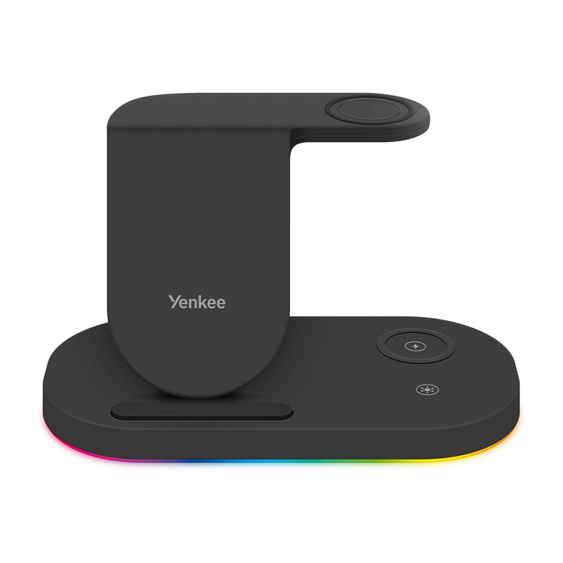 Nabíjecí stanice Qi YENKEE YAC 5310 BK 3v1 pro Samsung