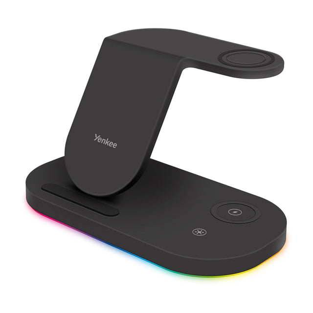 Nabíjecí stanice Qi YENKEE YAC 5310 BK 3v1 pro Samsung