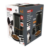 GoSmart dávkovač krmiva EMOS H6004 Pet Care s kamerou, 4 l, černý, Wi-Fi