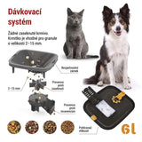 GoSmart dávkovač krmiva EMOS H6006 Pet Care s kamerou, 6 l, černý, Wi-Fi