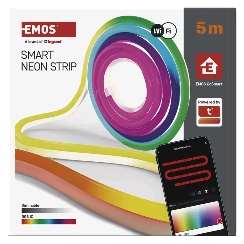 Smart LED pásek 33W RGBIC EMOS ZPW513I Neon 5m WiFi Tuya