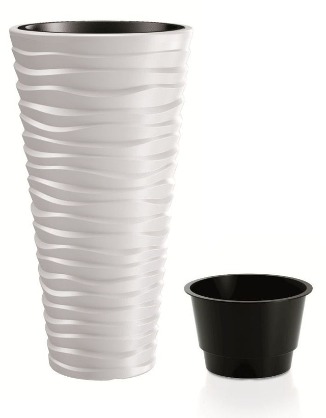 Květináč SAND SLIM bílý 34,9cm