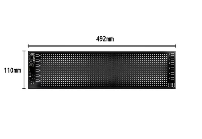 LED matrix panel "Devil eyes" 11 x 49,2cm