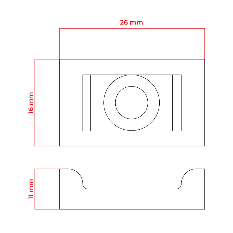 Držák kabelových stahovacích pásek DPM OPU2216W 22x16 mm 10 ks
