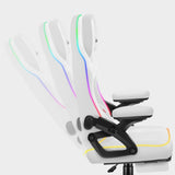 Křeslo herní HUZARO Force 4.6 RGB White Mesh