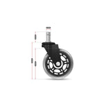 Kolečka na židli HUZARO Casters 2.0 Black