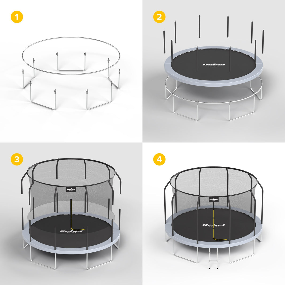 Trampolína REBEL RBA-8002 305cm