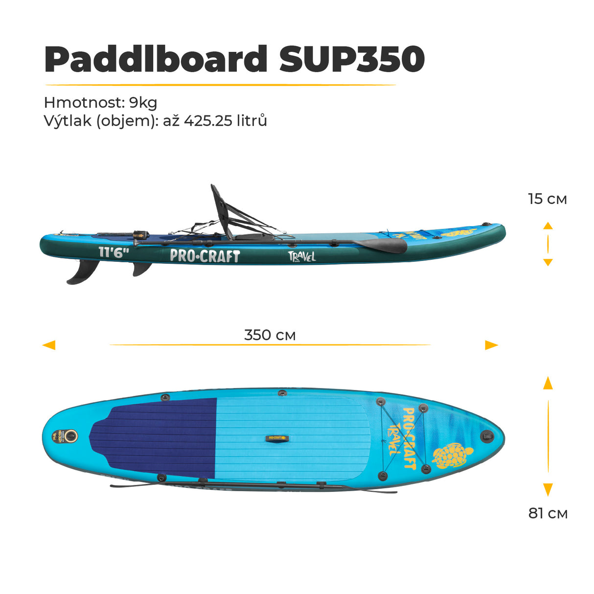Paddleboard PROCRAFT Travel SUP350