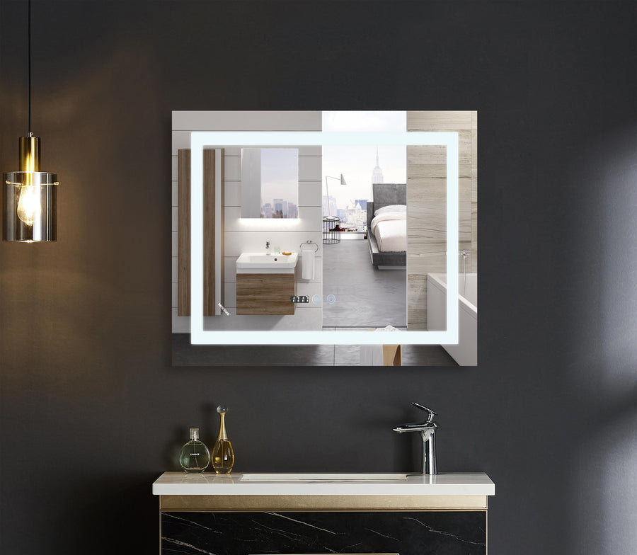 Zrcadlo koupelnové MIXXUS MR02-80×80 Warm