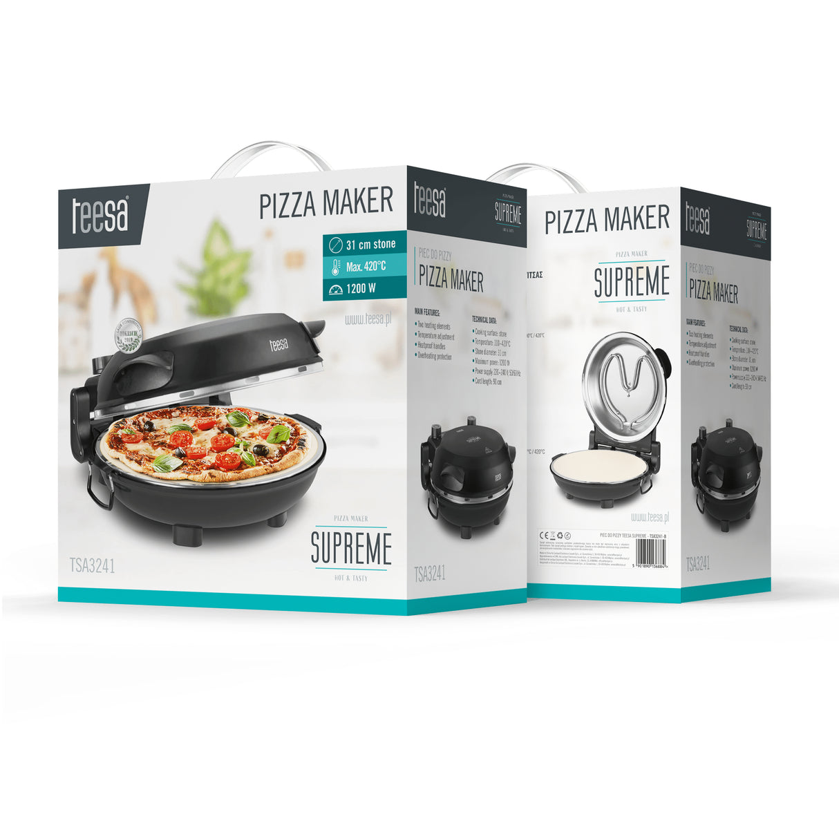 Pec na pizzu TEESA Supreme Fun TSA3241-B