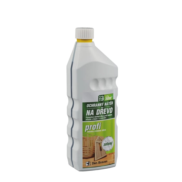 Ochranný nátěr na dřevo DEN BRAVEN Profi 1kg hnědý