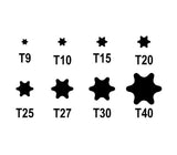 Sada klíčů TORX COMPASS 09423 8ks