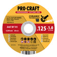 Kotouč řezný keramický PROCRAFT 125x1.0mm