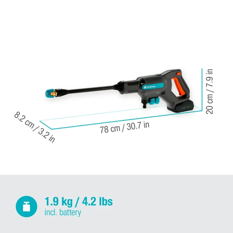 Čistič vysokotlaký AKU GARDENA AquaClean 24/18V P4A Premium sada