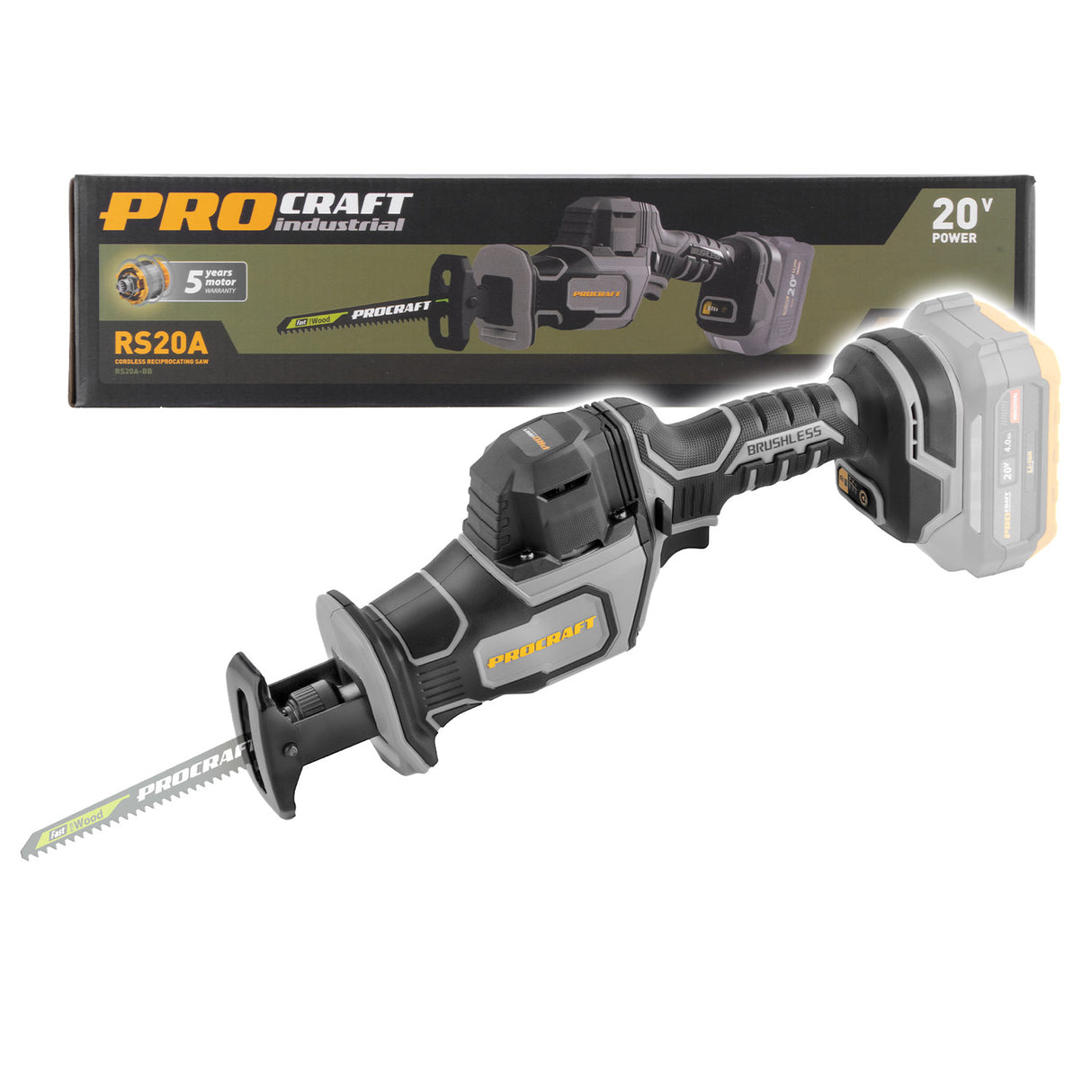 Pila ocaska AKU PROCRAFT Industrial RS20Abb bez akumulátoru