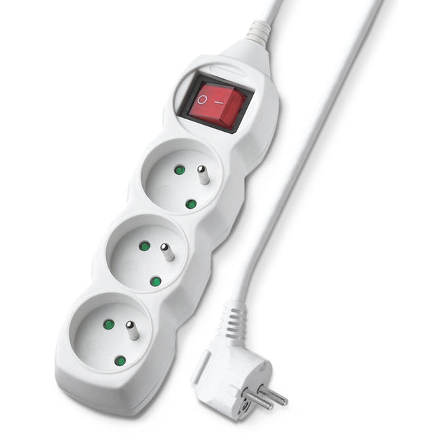 Prodlužovací kabel 3 zásuvky 5m GETI GEC35S s vypínačem