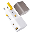 Adaptér cestovní VOLTME Vito Go EzTravel White pro použití v EU/US/UK/AU