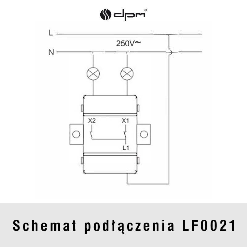 Vypínač DPM LOFT LF0021B
