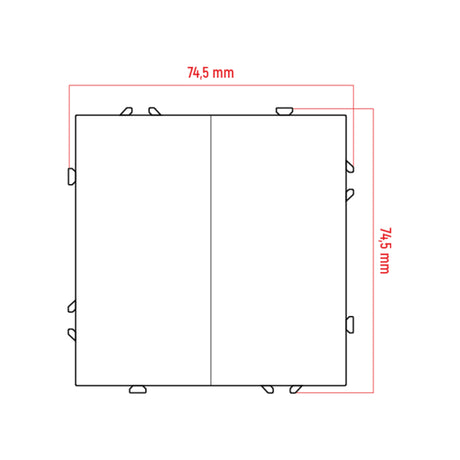 Vypínač DPM MOXY MOX1008W bílý