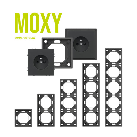 Spínač na rolety DPM MOXY MOX1030B černý