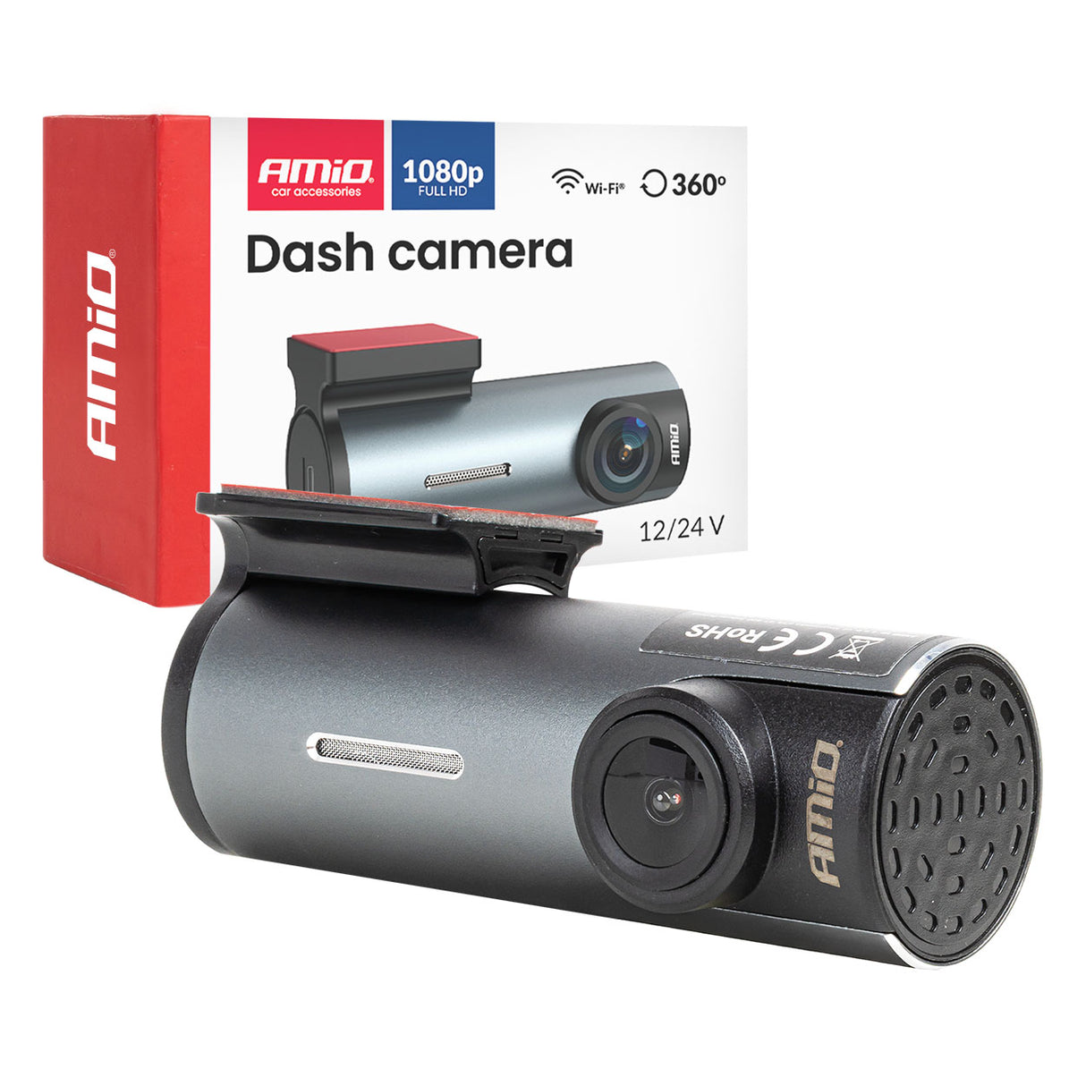 Kamera do auta AMIO AMIO-04798 1K WLAN 128GB WiFi Full HD