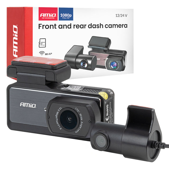 Kamera do auta AMIO AMIO-04799 1K WLAN 256GB WiFi Full HD