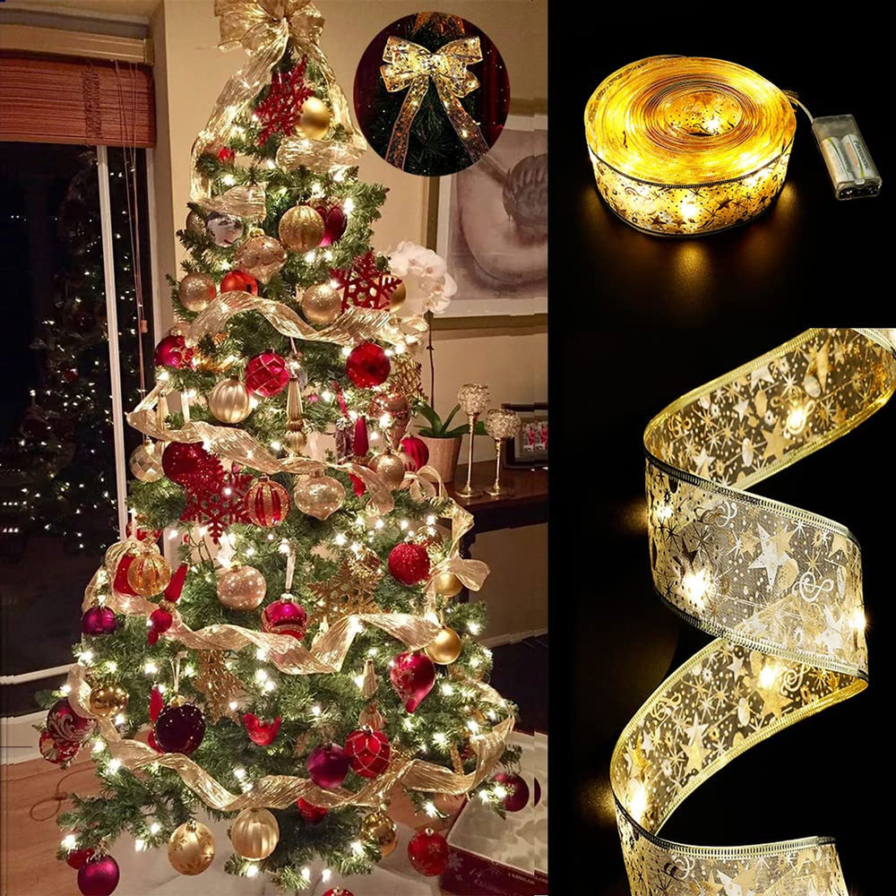 Stuha vánoční LED FAMILY 58933B 2m