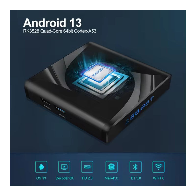 Multimediální centrum X88 Pro Android TV box 4K
