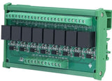 Modul relé 8x High Low spoušť. napáj. 24V, kontakt 230V/10A, na DIN
