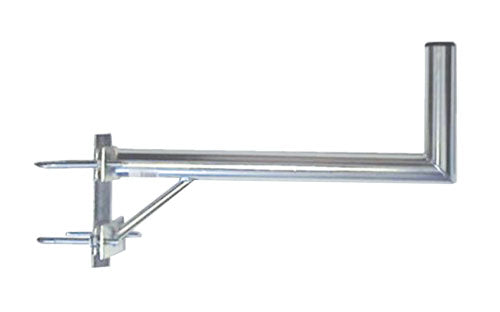 Anténní držák 50cm na stožár s vinklem/dvěma třmeny, rozteč třmenu 100mm, trubka 42/2mm, výška 16cm