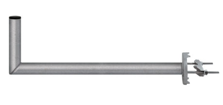 Anténní držák 70cm na stožár s třmenem, trubka 42/2mm, výška 16cm žár.