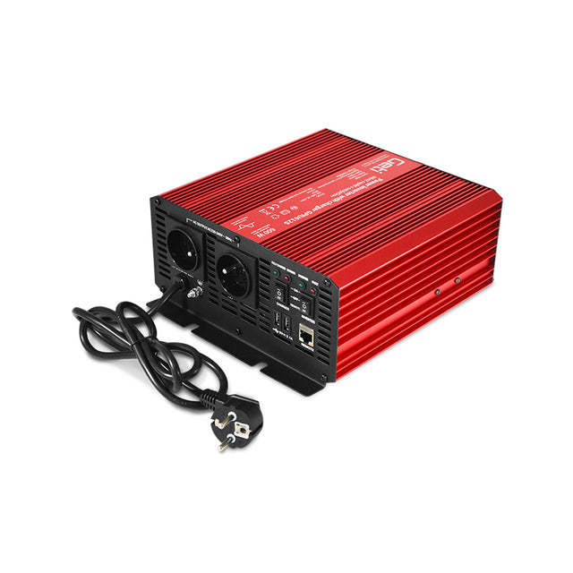 Měnič napětí GETI GPIU  612S 12V/230V 600W čistá sinusovka+ UPS+ nabíječka - rozbaleno - bez obalu