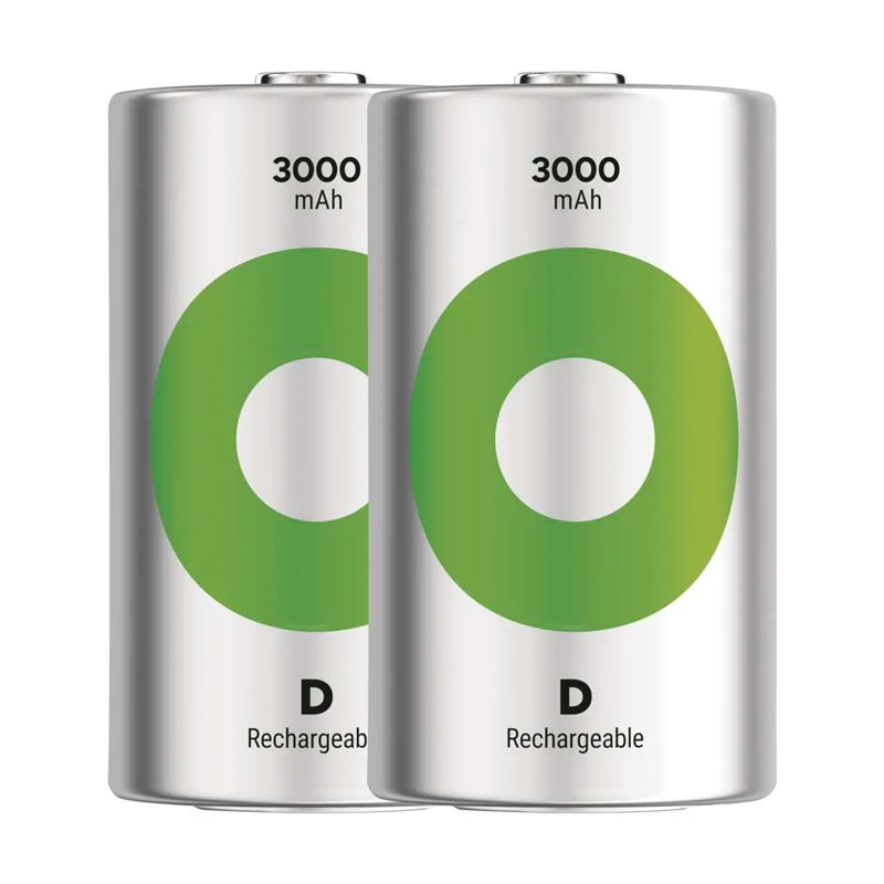 Baterie D (R20) nabíjecí 1,2V/3000mAh GP Recyko 2ks - rozbaleno / poškozený obal