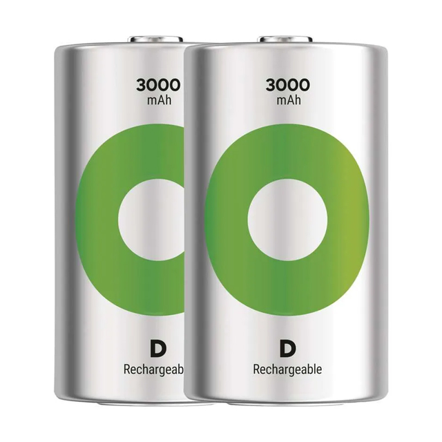 Baterie D (R20) nabíjecí 1,2V/3000mAh GP Recyko 2ks - rozbaleno / poškozený obal