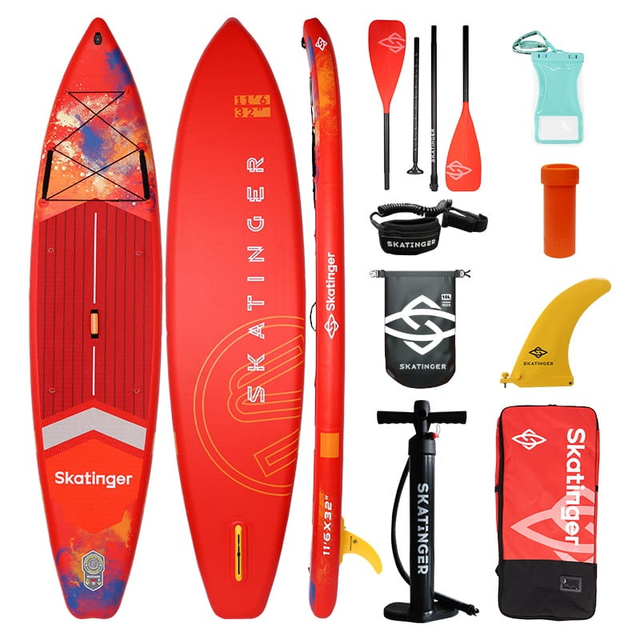 Paddleboard SKATINGER Interstellar Red - rozbaleno - odřený obal, viz foto