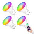 Smart LED žárovka GU10 4,5W RGB NOUS P8/4pack WiFi Tuya sada 4ks - rozbaleno