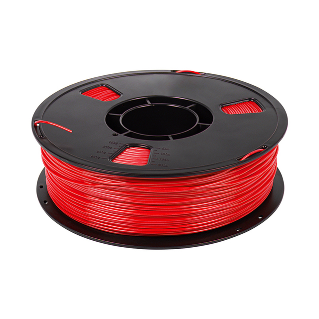 PLA vlákno pro 3D tiskárnu - 1kg červené 1,75mm - rozbaleno - poškozený obal