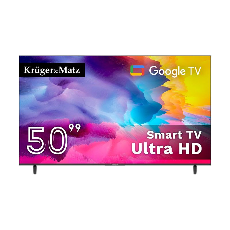 Televizor KRUGER & MATZ KM0250UHD-G SMART TV 50" - rozbaleno - kontrolně sestaveno a vyzkoušeno