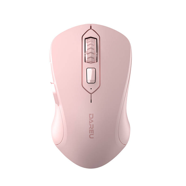 Myš bezdrátová DAREU LM115G Pink - rozbaleno