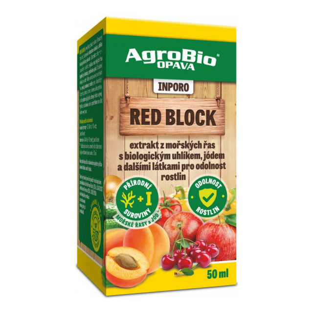 Přípravek pro odolnost rostlin AGROBIO Inporo Red Block 50ml - expirace 29. 1. 2026