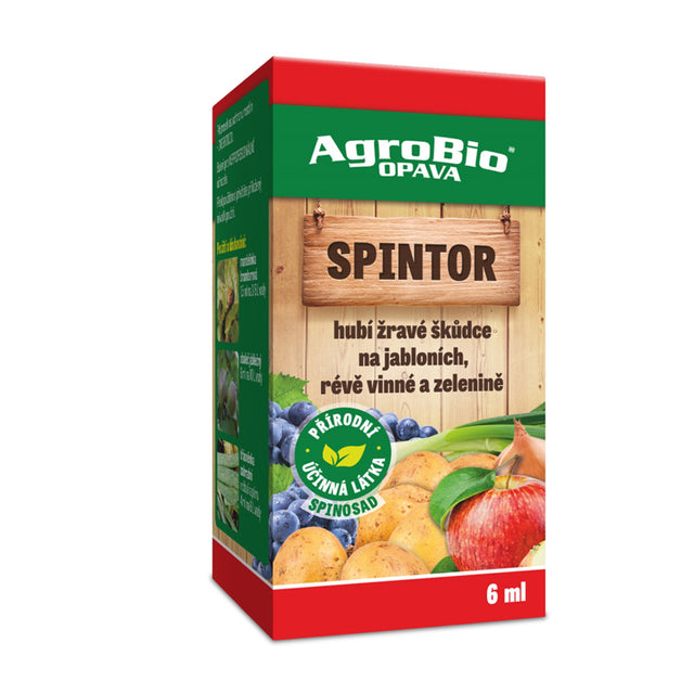 Přípravek proti škůdcům na ovoci, zelenině a vinné révě AGROBIO Spintor 6ml - expirace 26. 1. 2026