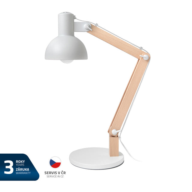 Lampa stolní GETI GTL102W bílá - rozbaleno - poškozený obal.