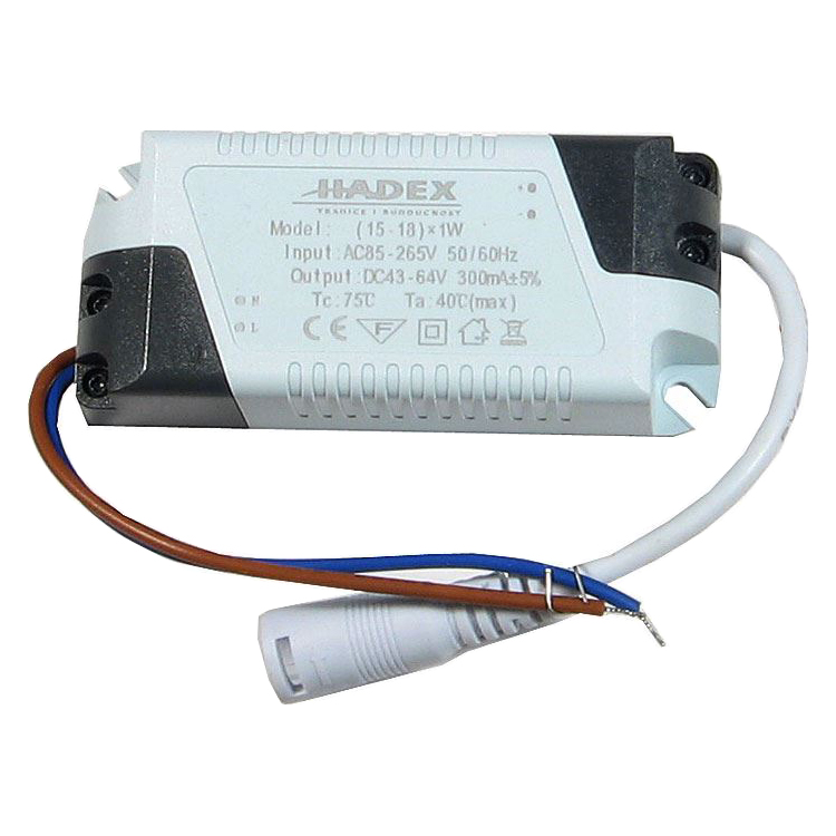 Zdroj-LED driver 15-18W, 230V/45-54V/300mA - rozbaleno