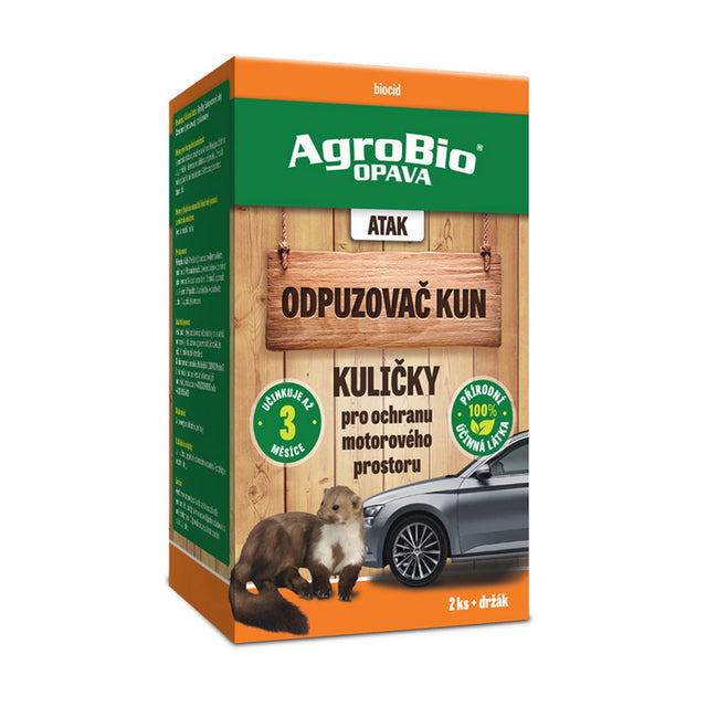Odpuzovač kun kuličky AGROBIO Atak 2ks - rozbaleno - poškozený obal