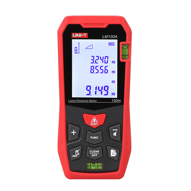 Měřič vzdálenosti UNI-T LM100A - rozbaleno - pomačkaný obal