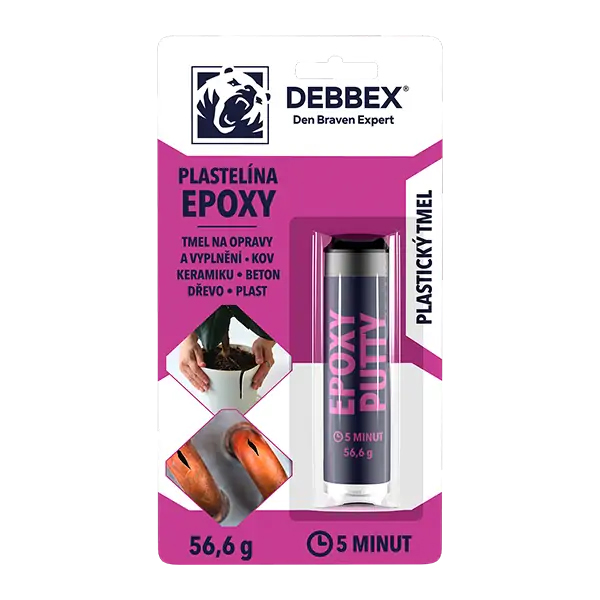Plastelína Epoxy DEBBEX 56,6g - rozbaleno - po expiraci 02/2026